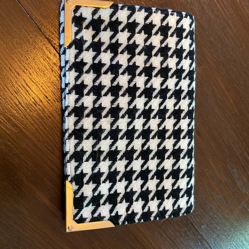 Black and white clutch
